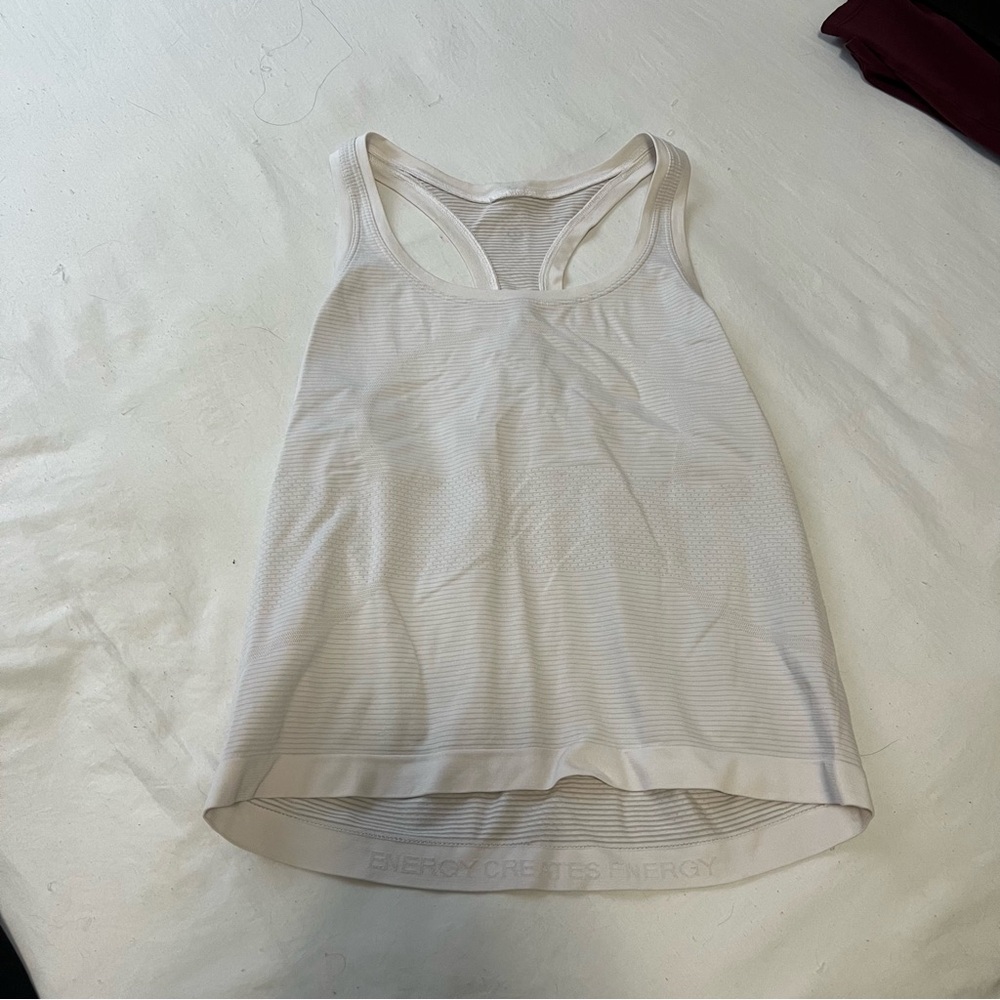 White Lululemon tank top